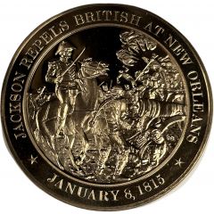 Medal - History of the United States Jackson Repels British at New Orleans