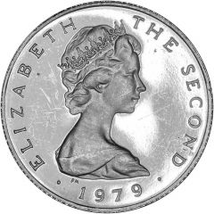1 Pound - Elizabeth II Triskelion on map, Platinum Proof