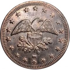 Token - No Cash Value Eagle looking right, 24.5 mm, 18 stars