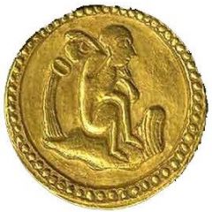1 Mohur - Jahangir Aquarius - Agra mint
