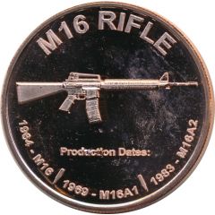 1 oz Copper M16 Rifle