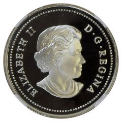 1 Dollar - Elizabeth II Canadian Flag, gold-plated