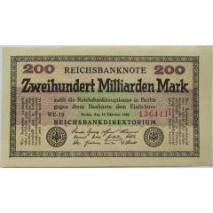 200 000 000 000 Mark Reichsbanknote
