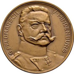 Medal - Paul von Hindenburg and the first world war