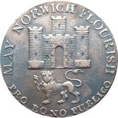 1/2 Penny Norfolk - Norwich / Bolingbroke`s