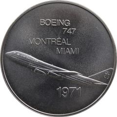Inaugural Flight Montreal - Miami Boeing 747
