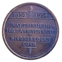 Token - Windsor Locks 100th Anniversary Windsor Locks, Connecticut