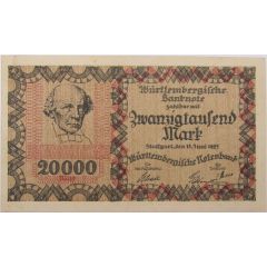 20 000 Mark Württembergische Notenbank