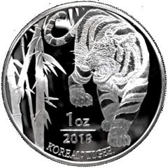 1 oz Silver Korean Tiger