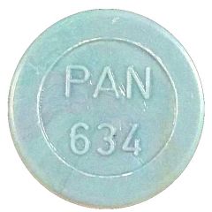 Token - PAN 634 round, letter height 4.5 mm