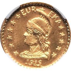 1/4 Dollar California Gold, Minerva and Bear