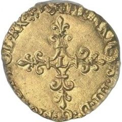 Gold Ecu with sun - Henry III 2nd type