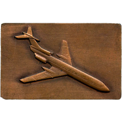 Plaquette - Aeroflot Tu-154