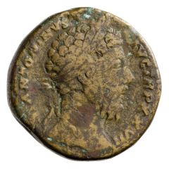 Sestertius - Marcus Aurelius GERMANICO AVG IMP VI COS III S C