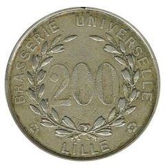 200 centimes - Brasserie Universelle Lille 59