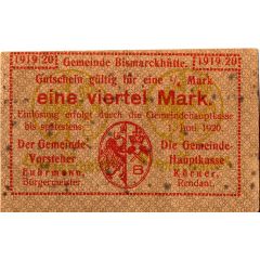 1/4 Mark Bismarckhütte