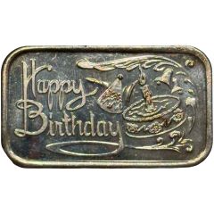 1 Ounce - Silver Towne Happy Birthday