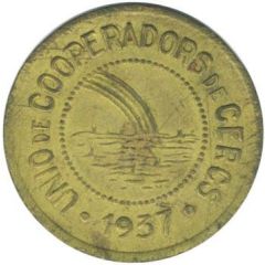 10 Centimos - Unió de Cooperadors de Cercs