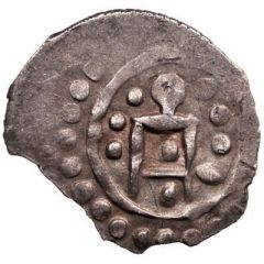 Dirham `Double seal of Solomon` - anepigraphic Bulghar mint