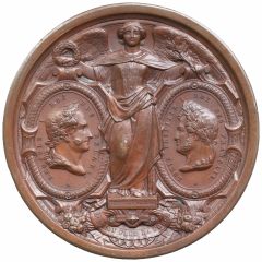 Medal - Inauguration of the railway line Bruxelles-Paris