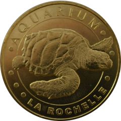 Tourist token - Monnaie de Paris - Aquarium de La Rochelle turtle