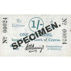 1 Shilling Cut piece of 2 Shillings