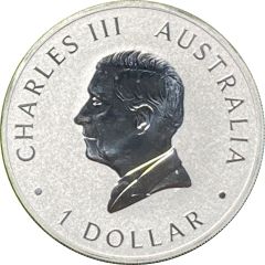 1 Dollar - Charles III 1st Portrait - Super Pit Australia
