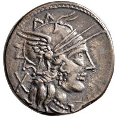 Denarius Papiria: Cn. Papirius Carbo, CARB ROMA