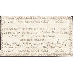 10 Centavos Emergency Script of the Philippines
