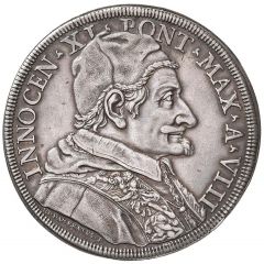 1 Piastra - Innocent XI DEXTERA TVA DOMINE PERCVSSIT INIMICVM, Without date
