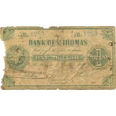 1 Dollar Bank of St. Thomas
