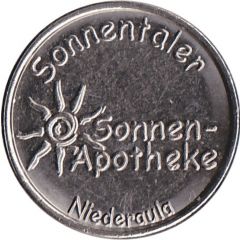 Sonnentaler / Silberling - Sonnen-Apotheke and Alheimer Apotheke Niederaula and Alheim-Heinebach