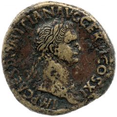 Sestertius - Domitian S C, Victory and Germania