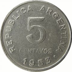 5 Centavos reeded edge