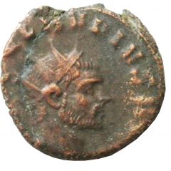 Antoninianus - Claudius II IMP C CLAVDIVS AVG / LIBERT AVG with reverse of Gallienus, Rome