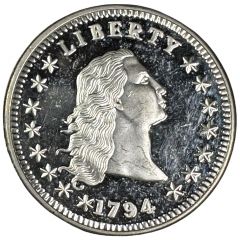 Silver Flowing Hair Dollar 1794