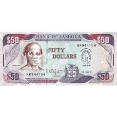 50 Dollars Bank of Jamaica
