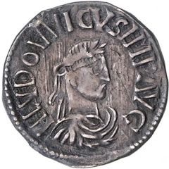 Denier - Louis I Milan mint, bust