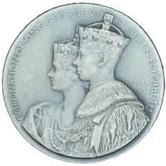 Medal - George VI Coronation, Turner & Simpson, silver, 38mm