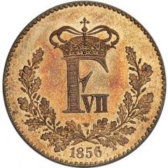 1 Skilling Rigsmønt - Frederik VII
