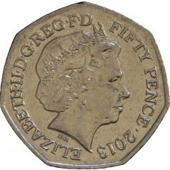 50 Pence - Elizabeth II 4th portrait, Benjamin Britten