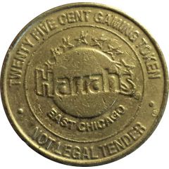 25 Cent Gaming Token - Harrah's Casino East Chicago