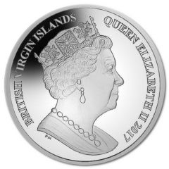 10 Dollars - Elizabeth II JFK 100th Anniversary, Silver Piedorf