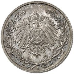 1/2 Mark - Wilhelm II type 2 - small shield - Pattern