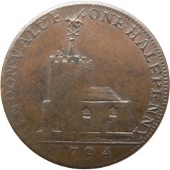 1/2 Penny Middlesex - Hendon / B Price