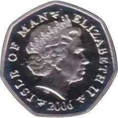 50 Pence - Elizabeth II Christmas, Silver Proof Colourised