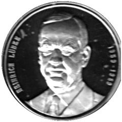 Token - Chancellors and Presidents of Germany Heinrich Lübke