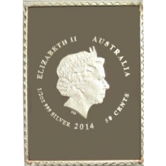 50 Cents - Elizabeth II 4th Portrait - George V - Stamp Shaped