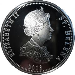 25 Pence - Elizabeth II Napoleon Exiled to Elba - silver plated