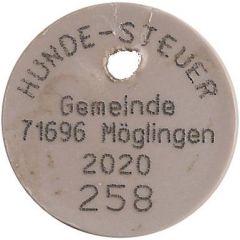 Dog Tax Token Möglingen 2020
